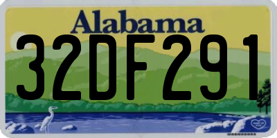 AL license plate 32DF291