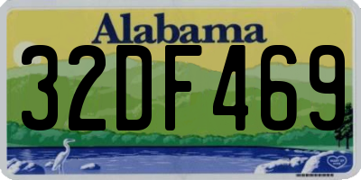 AL license plate 32DF469