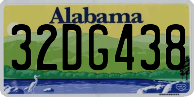 AL license plate 32DG438