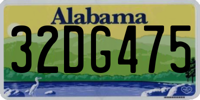 AL license plate 32DG475