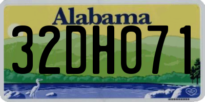 AL license plate 32DH071