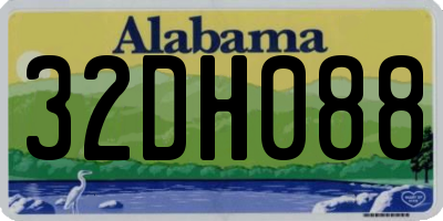 AL license plate 32DH088
