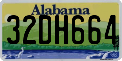 AL license plate 32DH664