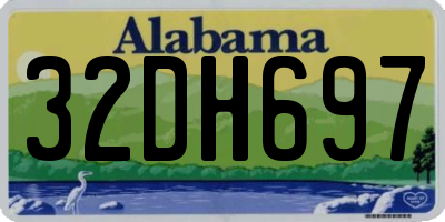 AL license plate 32DH697