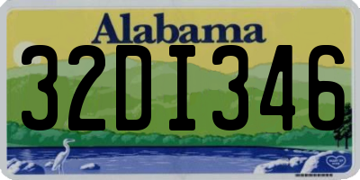 AL license plate 32DI346