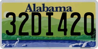 AL license plate 32DI420