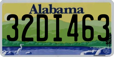 AL license plate 32DI463