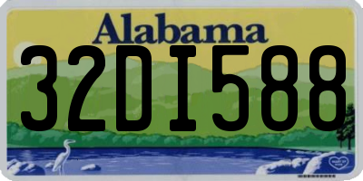 AL license plate 32DI588