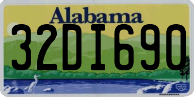 AL license plate 32DI690