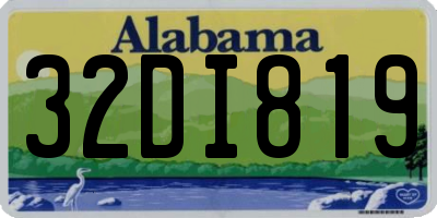 AL license plate 32DI819