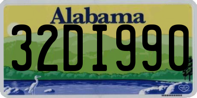 AL license plate 32DI990