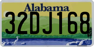 AL license plate 32DJ168