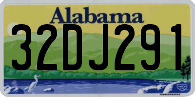 AL license plate 32DJ291