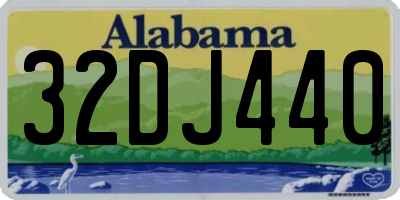 AL license plate 32DJ440