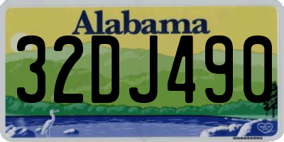 AL license plate 32DJ490