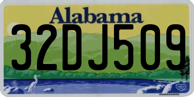 AL license plate 32DJ509
