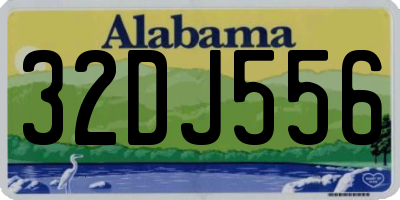 AL license plate 32DJ556
