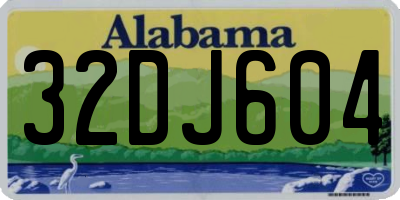 AL license plate 32DJ604
