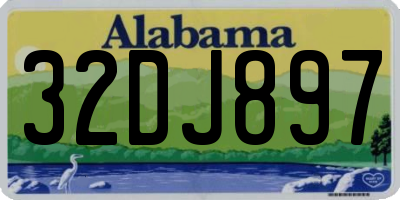 AL license plate 32DJ897