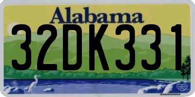 AL license plate 32DK331