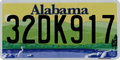 AL license plate 32DK917