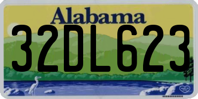 AL license plate 32DL623