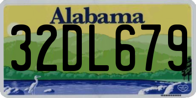 AL license plate 32DL679