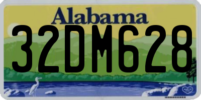 AL license plate 32DM628