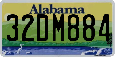 AL license plate 32DM884