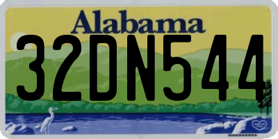 AL license plate 32DN544