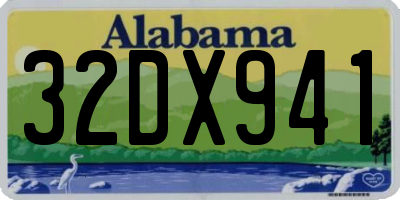 AL license plate 32DX941