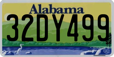 AL license plate 32DY499
