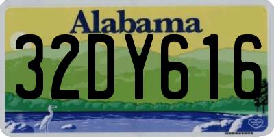 AL license plate 32DY616