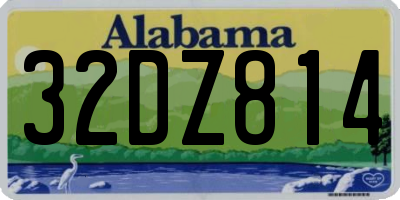 AL license plate 32DZ814