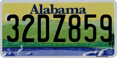 AL license plate 32DZ859
