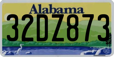 AL license plate 32DZ873