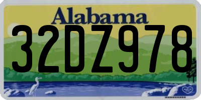 AL license plate 32DZ978