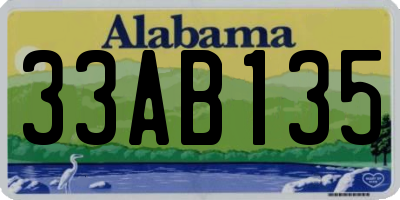 AL license plate 33AB135