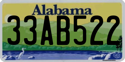 AL license plate 33AB522