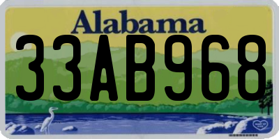 AL license plate 33AB968