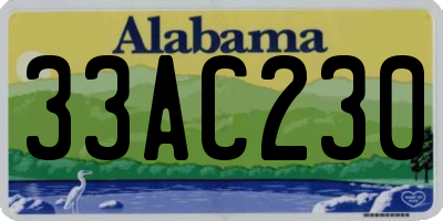AL license plate 33AC230