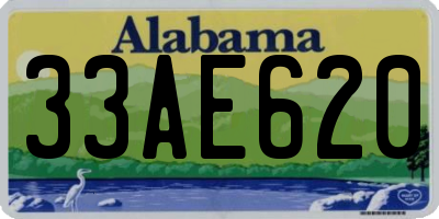 AL license plate 33AE620