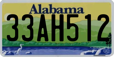 AL license plate 33AH512