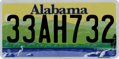 AL license plate 33AH732