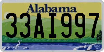 AL license plate 33AI997