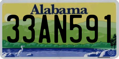AL license plate 33AN591