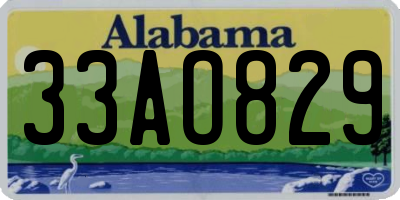 AL license plate 33AO829