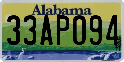 AL license plate 33AP094