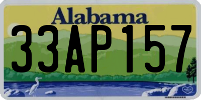 AL license plate 33AP157
