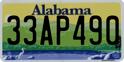 AL license plate 33AP490